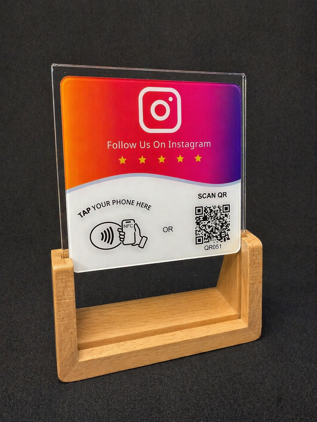 Instagram NFC + QR Display
